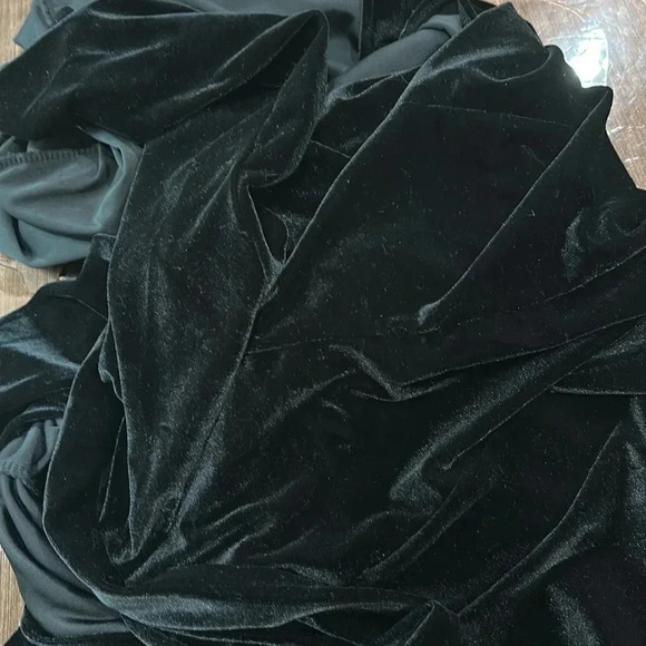 In tended Velvet wrap maxi dress - Picture 5 of 5